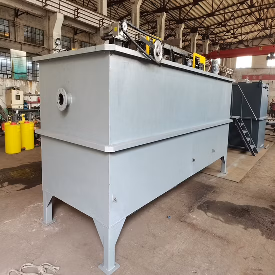 Flotação de ar dissolvido Daf industrial para remoção de graxa de óleo em estação de tratamento de esgoto